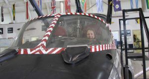 Sandi in Tutor Cockpit